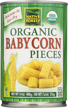 NATIVE FOREST: Organic Cut Baby Corn, 14 oz