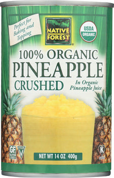 NATIVE FOREST: Organic Crushed Pineapple, 14 oz