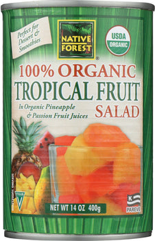 NATIVE FOREST: 100% Organic Tropical Fruit Salad, 14 oz