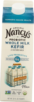 NANCYS: Organic Whole Milk Kefir Plain, 32 oz