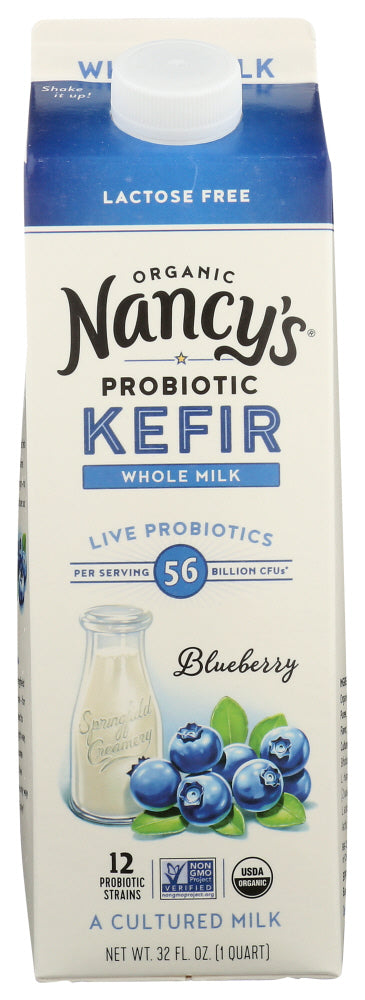 NANCYS: Organic Whole Milk Kefir Blueberry, 32 oz