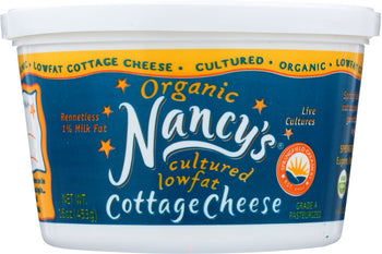 NANCY'S: Organic Cultured Lowfat Cottage Cheese, 16 oz