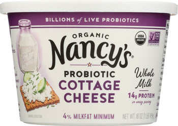 NANCYS: Cottage Cheese Whole Milk Organic, 16 oz