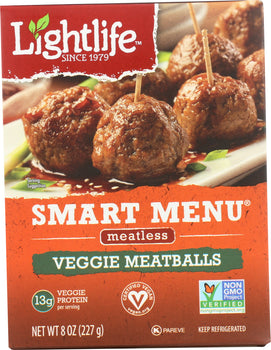 LIGHTLIFE: Smart Menu Veggie Meatballs, 8 oz