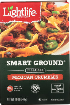 LIGHTLIFE: Smart Ground Plant Based Mexican Crumbles, 12 oz