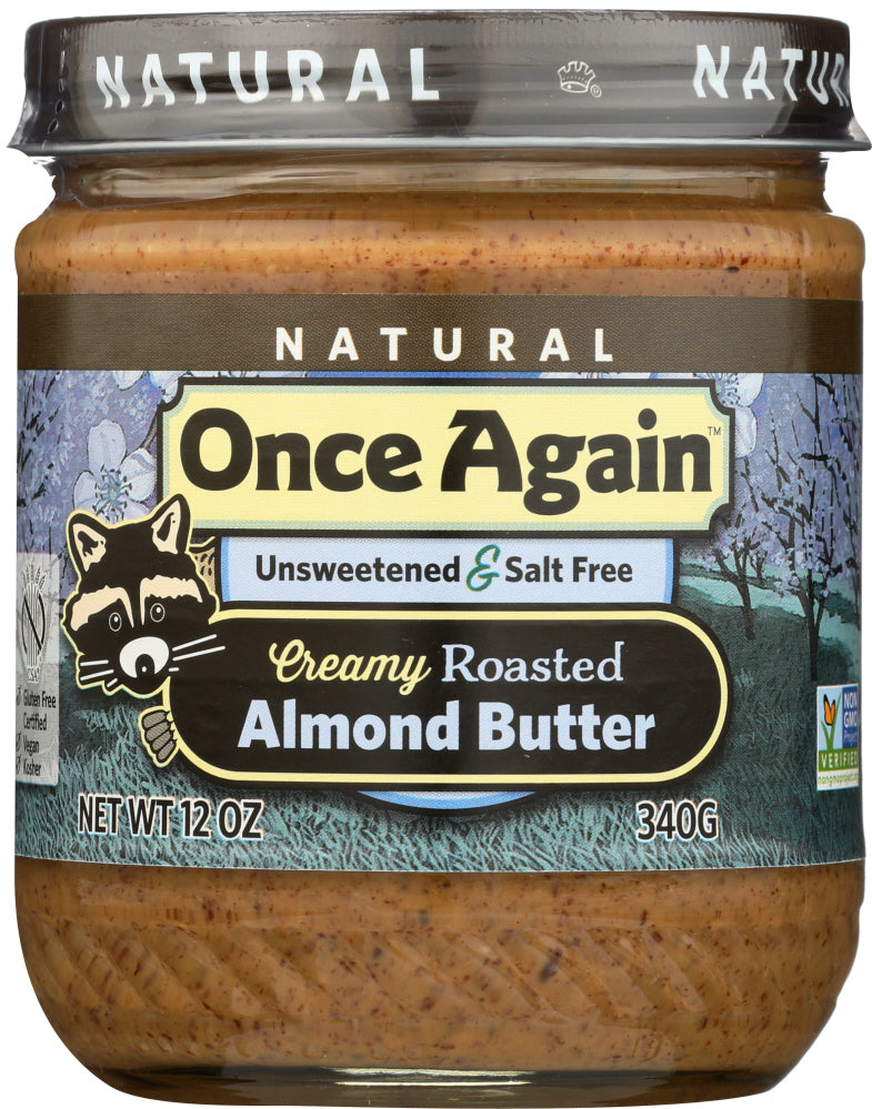 ONCE AGAIN: Nut Butter Almond Natural Smooth, 12 oz