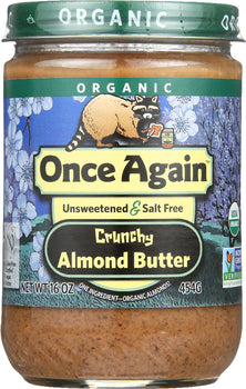 ONCE AGAIN: Nut Butter Almond Crunchy, 16 oz