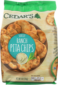 CEDARS: Ranch Pita Chips, 6 oz