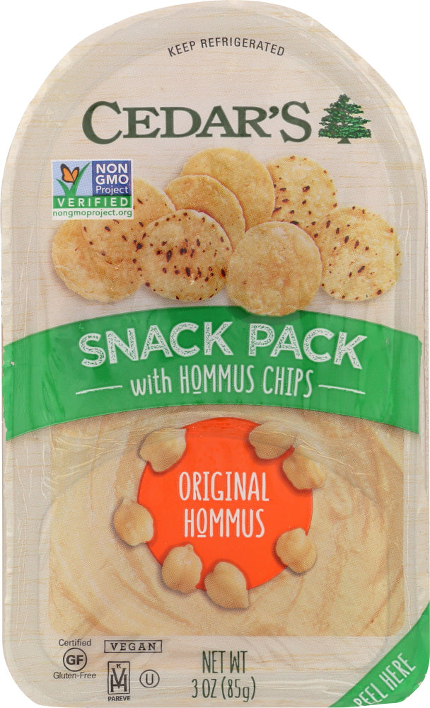 CEDARS: Snack Pack Original with Hummus Chips, 3 oz