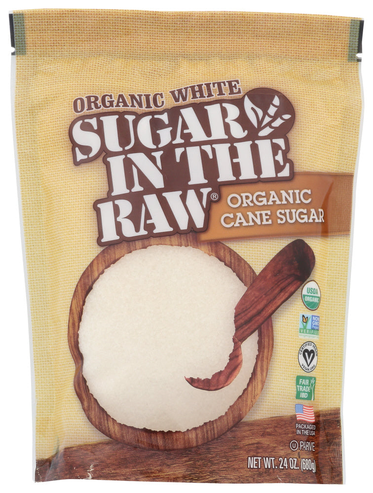 IN THE RAW: Sugar White Cane Organic, 24 oz