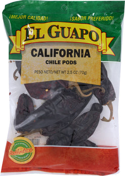 EL GUAPO: Spice California Chili Pods, 2.5 oz