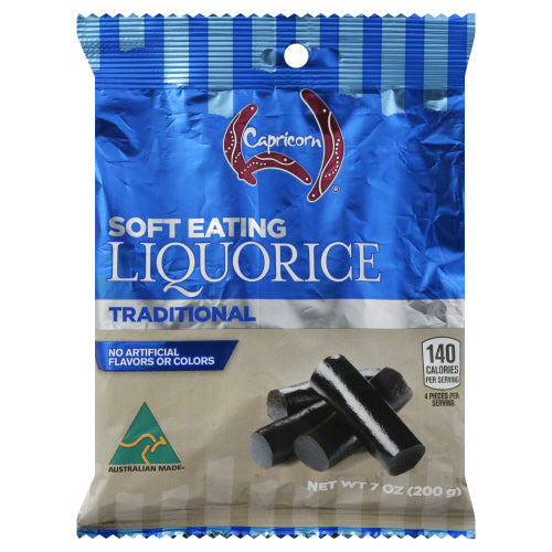 CAPRICORN: Traditional Soft Licorice, 7 oz