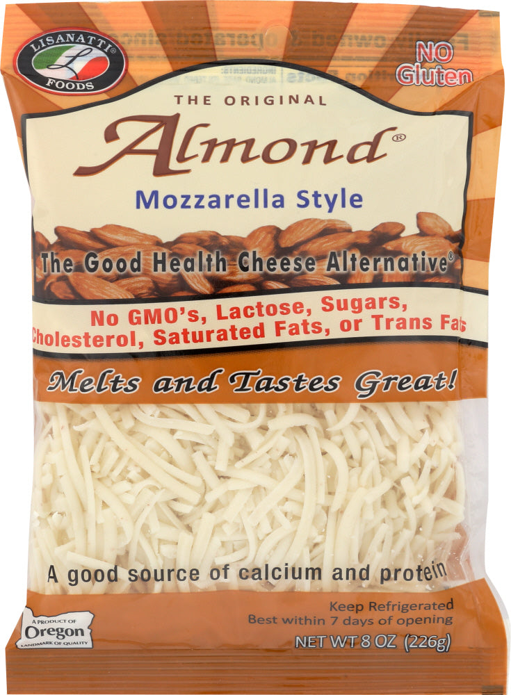 LISANATTI: Almond Mozzarella Style Shredded, 8 oz