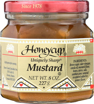 HONEYCUP: Uniquely Sharp Mustard, 8 oz