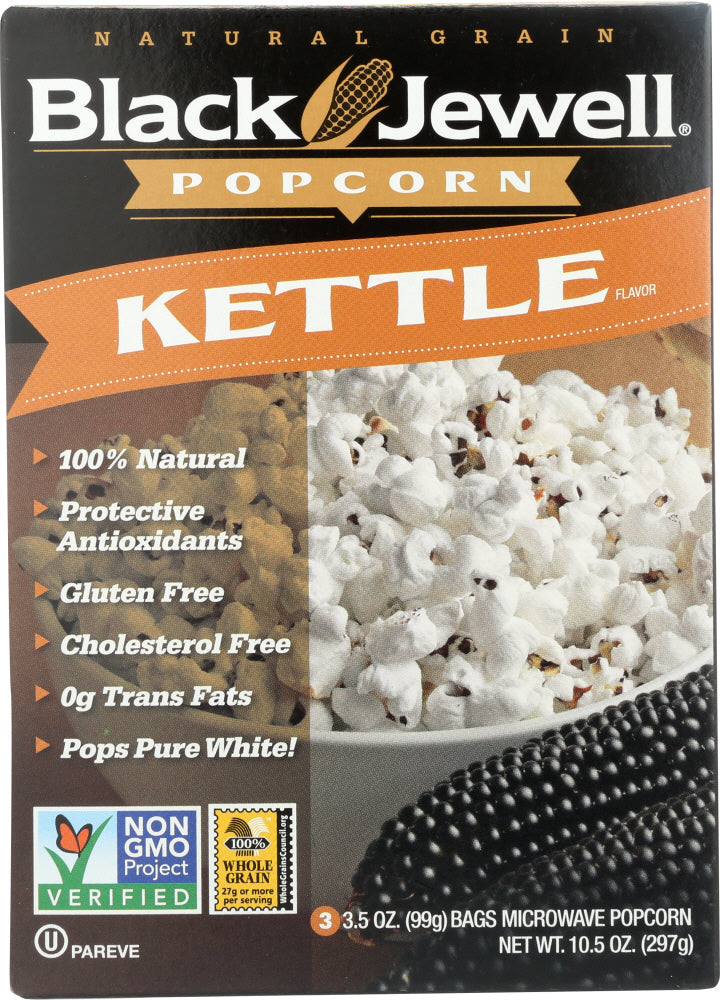 BLACK JEWELL: Kettle Corn Premium Microwave Popcorn 3 bags, 10.5 oz