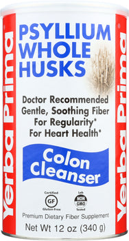 YERBA PRIMA: Psyllium Whole Husks Colon Cleanser, 12 oz