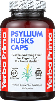 YERBA PRIMA: Psyllium Husks Caps 625 mg, 180 Capsules