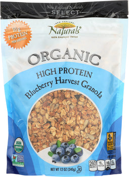 NEW ENGLAND NATURAL: Granola High Protein Blueberry, 12 oz