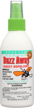 QUANTUM HEALTH: Buzz Away Insect Repellent Citronella Spray, 6 oz