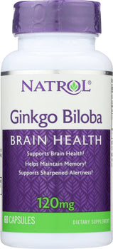 NATROL: Ginkgo Biloba 120 mg, 60 cp