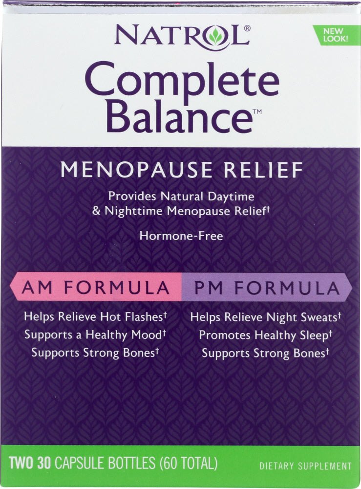 NATROL: Complete Balance for Menopause AM PM, 60 Capsules