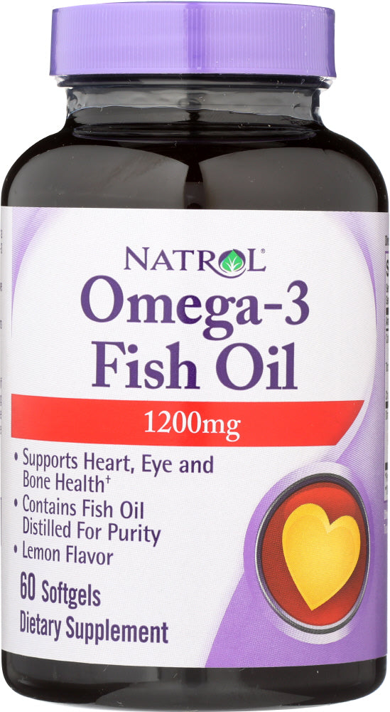 NATROL: Omega 3 Fish Oil 1200 mg, 60 softgels