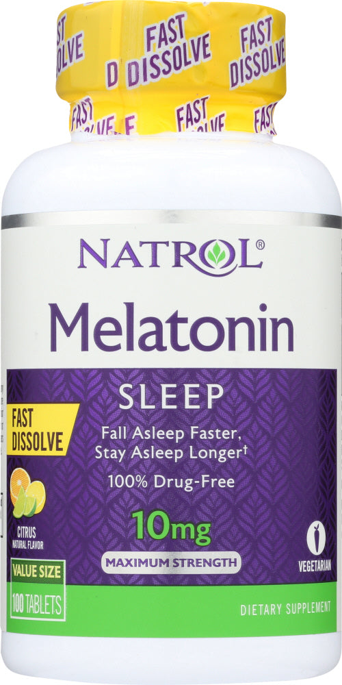 NATROL: Melatonin Maximum Strength 10mg, 100 tb