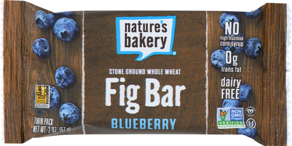 NATURE'S BAKERY: Whole Wheat Blueberry Fig Bar Twin Pack, 2 oz