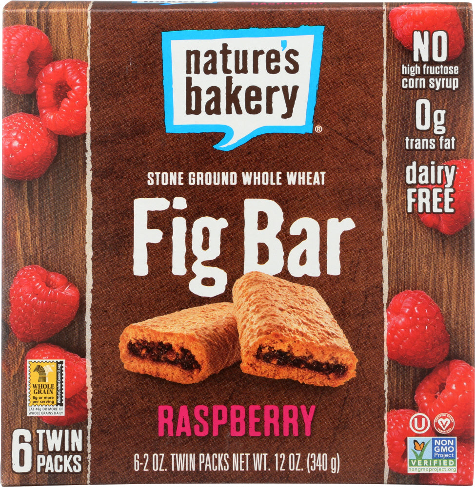 NATURE'S BAKERY: Stone Ground Whole Wheat Raspberry Fig Bar, 12 oz