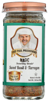 CHEF PAUL PRUDHOMME'S MAGIC SEASONING BLENDS: Sweet Basil & Tarragon (former Seven Herb), 1.65 oz