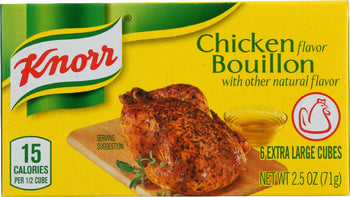 KNORR: Chicken Flavored Bouillon 6 Extra Large Cubes, 2.5 Oz