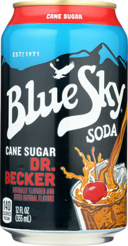 BLUE SKY: Cane Sugar Soda Dr Becker 6-12oz, 72 oz