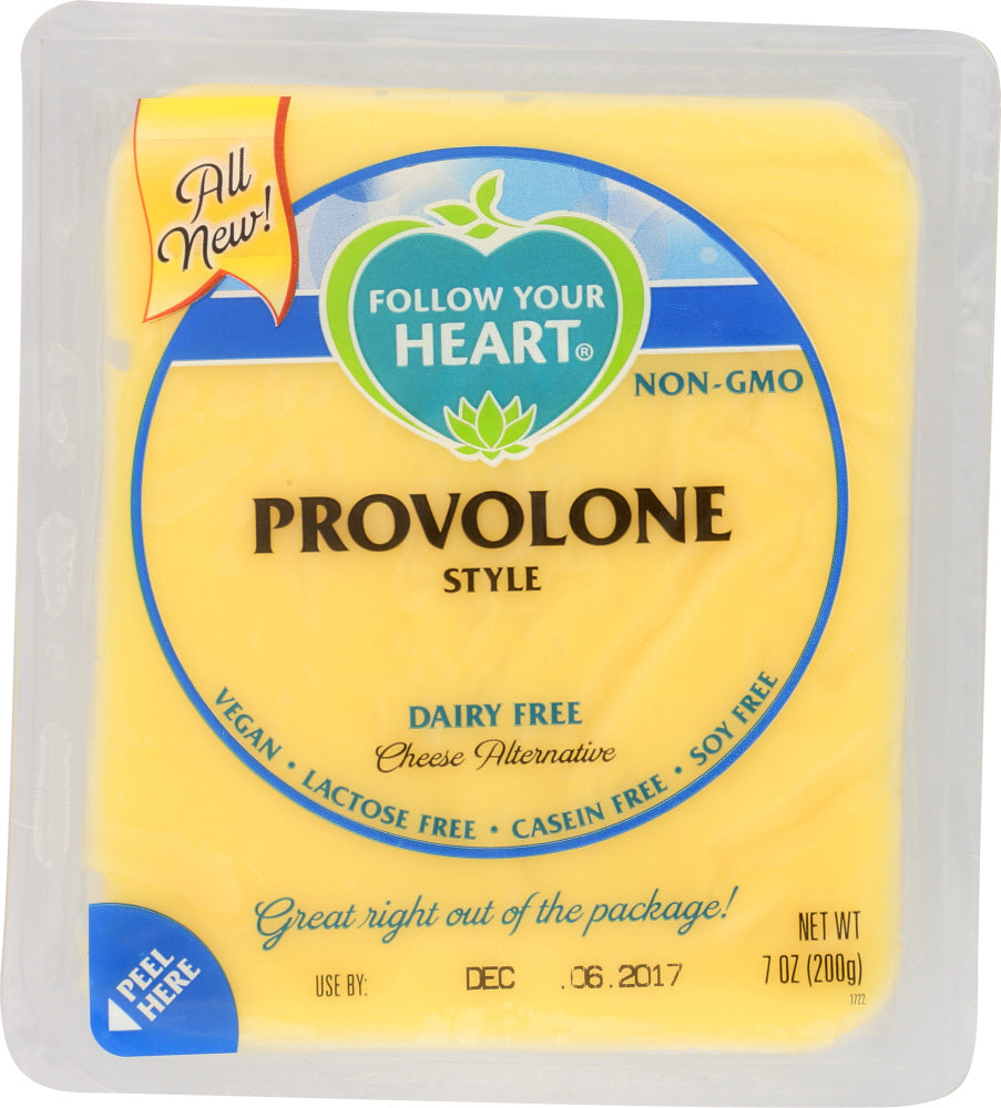 FOLLOW YOUR HEART: Provolone Style Block Cheese Alternative, 7 oz