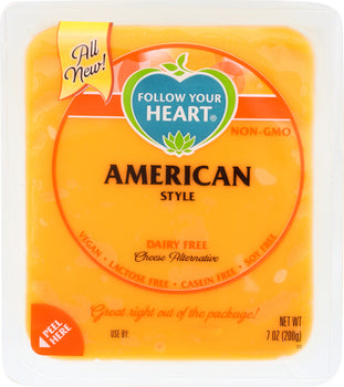 FOLLOW YOUR HEART: American Style Cheese Alternative, 7 oz