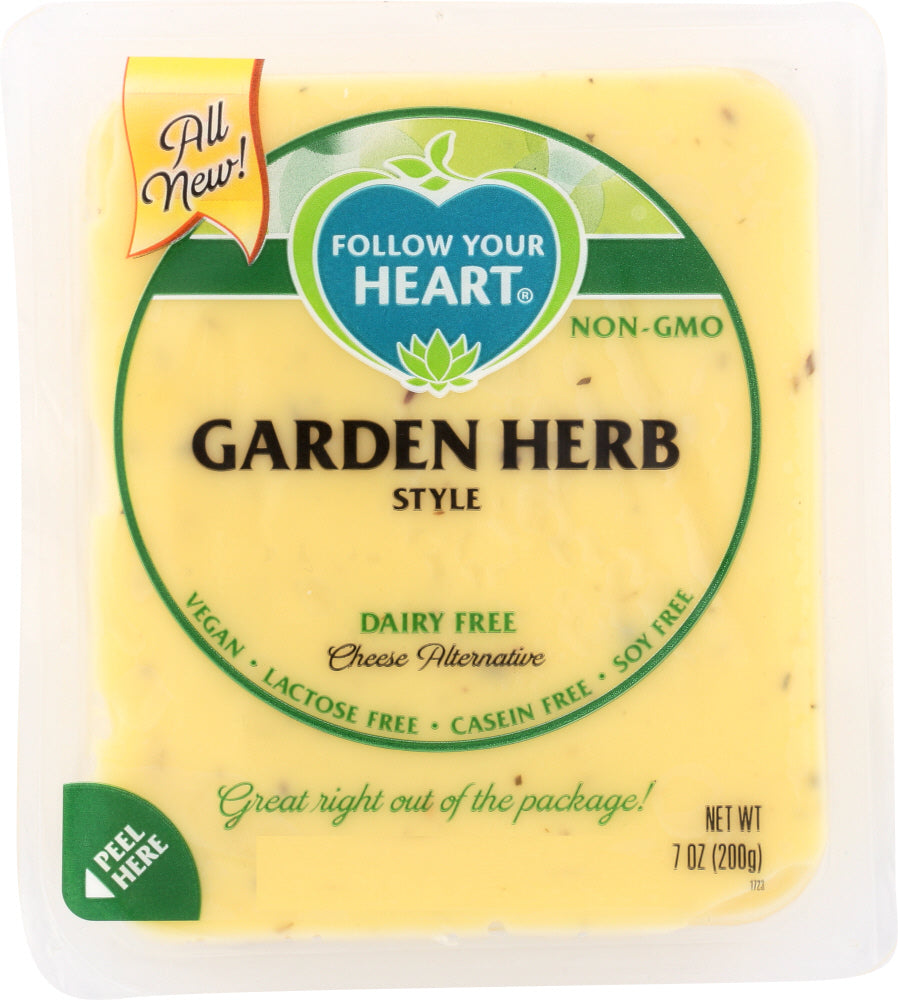 FOLLOW YOUR HEART: Garden Herb Style Block Cheese Alternative, 7 oz