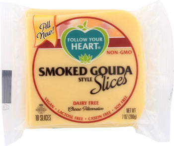 FOLLOW YOUR HEART: Smoked Gouda Style Slices Cheese Alternative, 7 oz