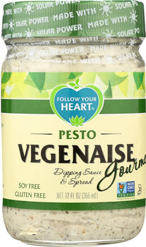 FOLLOW YOUR HEART: Gourmet Pesto Vegenaise, 12 oz