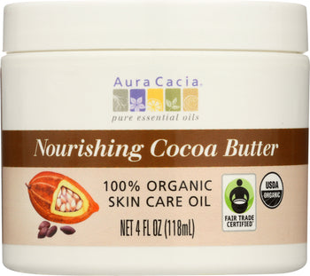 AURA CACIA: Cocoa Butter Org, 4 oz