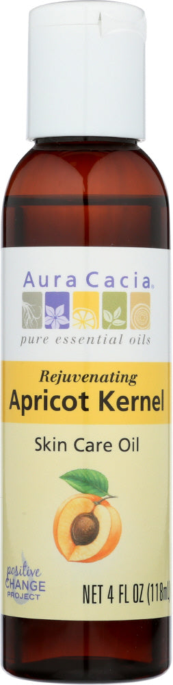 AURA CACIA: Natural Skin Care Oil Rejuvenating Apricot Kernel, 4 Oz