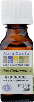 AURA CACIA: Oil Essential Cedarwood Atlas, 0.5 oz