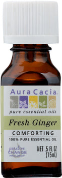 AURA CACIA: Oil Essential Fresh Ginger, 0.5 oz