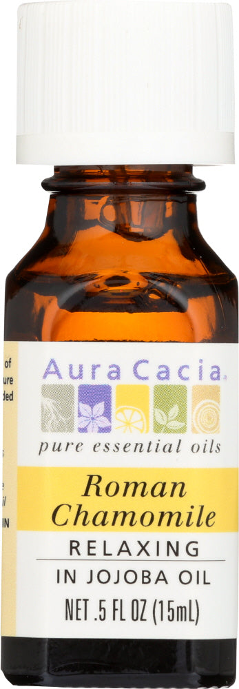 AURA CACIA:  Precious Essential Oil Roman Chamomile, 0.5 oz