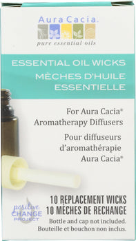 AURA CACIA: Wicks Essential Oil Replacement, 10 pk