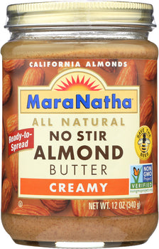 MARANATHA: No Stir Almond Butter Creamy, 12 Oz