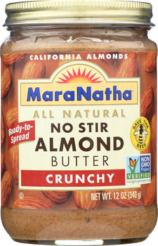 MARANATHA: No Stir Almond Butter Crunchy, 12 oz