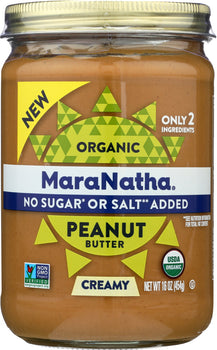 MARANATHA: Peanut Butter No Stir No Sugar, 16 oz