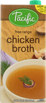 PACIFIC FOODS: Chicken Broth Free Range, 32 oz