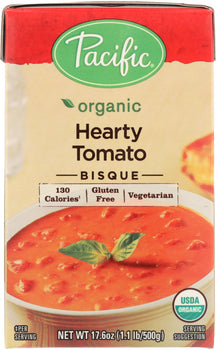 PACIFIC FOODS: Organic Hearty Tomato Bisque, 17.6 oz