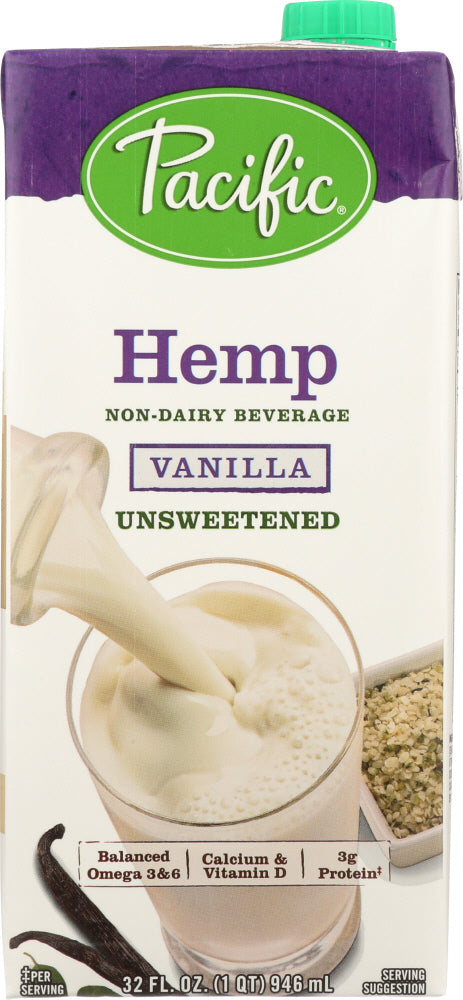 PACIFIC FOODS: Unsweetened Hemp Vanilla, 32 oz