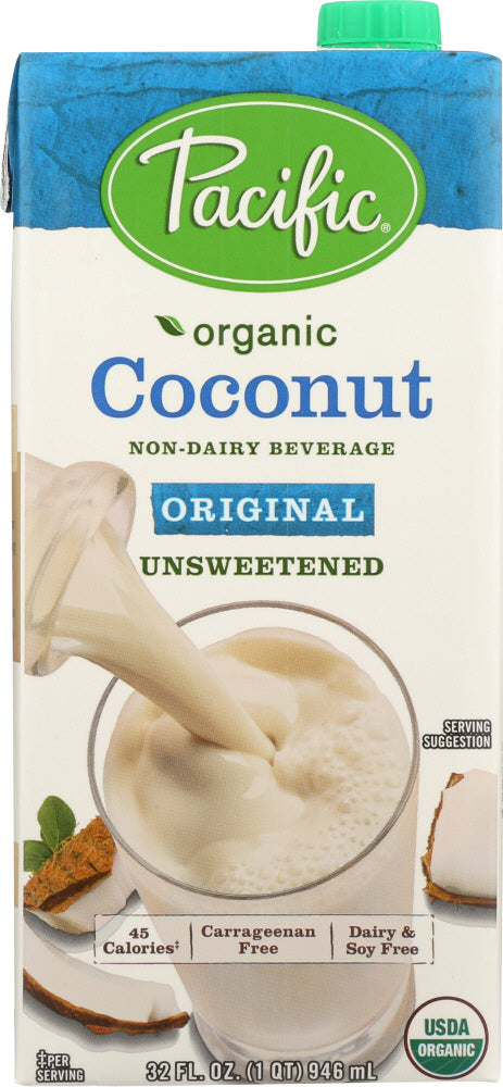 PACIFIC FOODS: Organic Coconut Original Unsweetened Non-Dairy Beverage, 32 oz